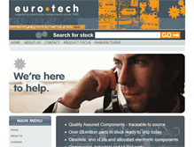 Tablet Screenshot of eurotech.co.uk
