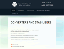 Tablet Screenshot of eurotech.co.nz