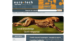 Desktop Screenshot of eurotech.co.za