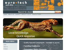 Tablet Screenshot of eurotech.co.za